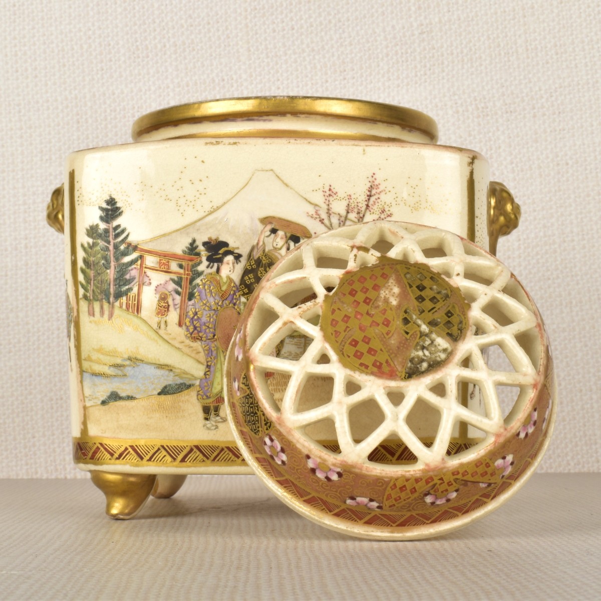 Japanese Satsuma Incense Burner