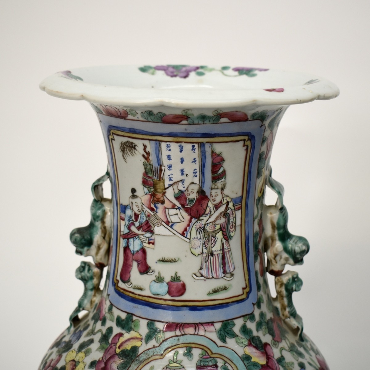 Two (2) Chinese Famille Rose Vases
