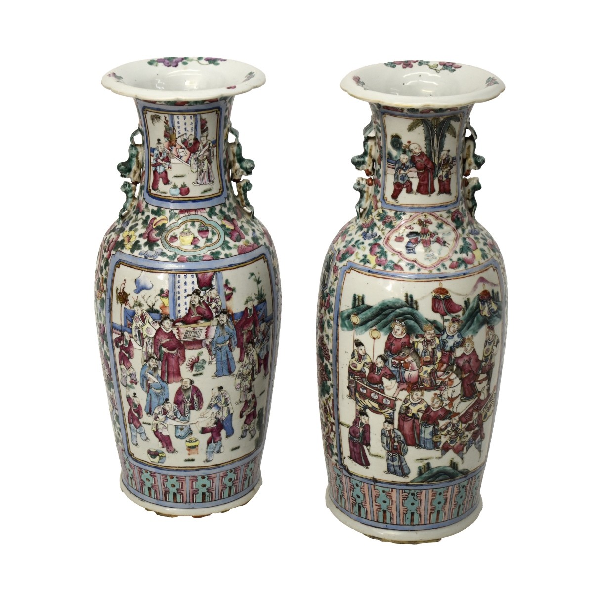 Two (2) Chinese Famille Rose Vases