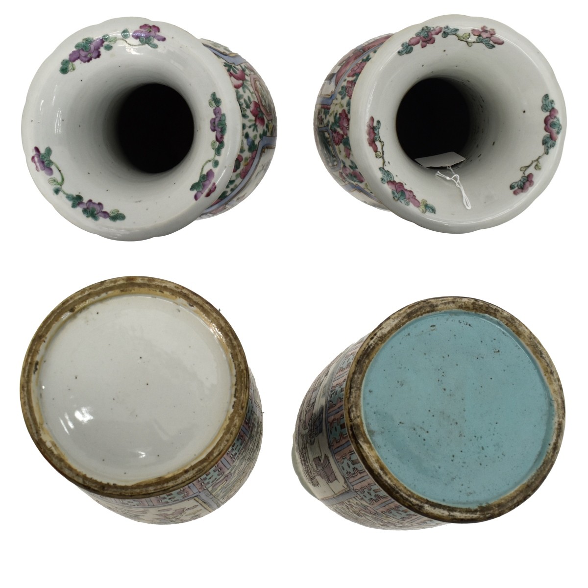 Two (2) Chinese Famille Rose Vases
