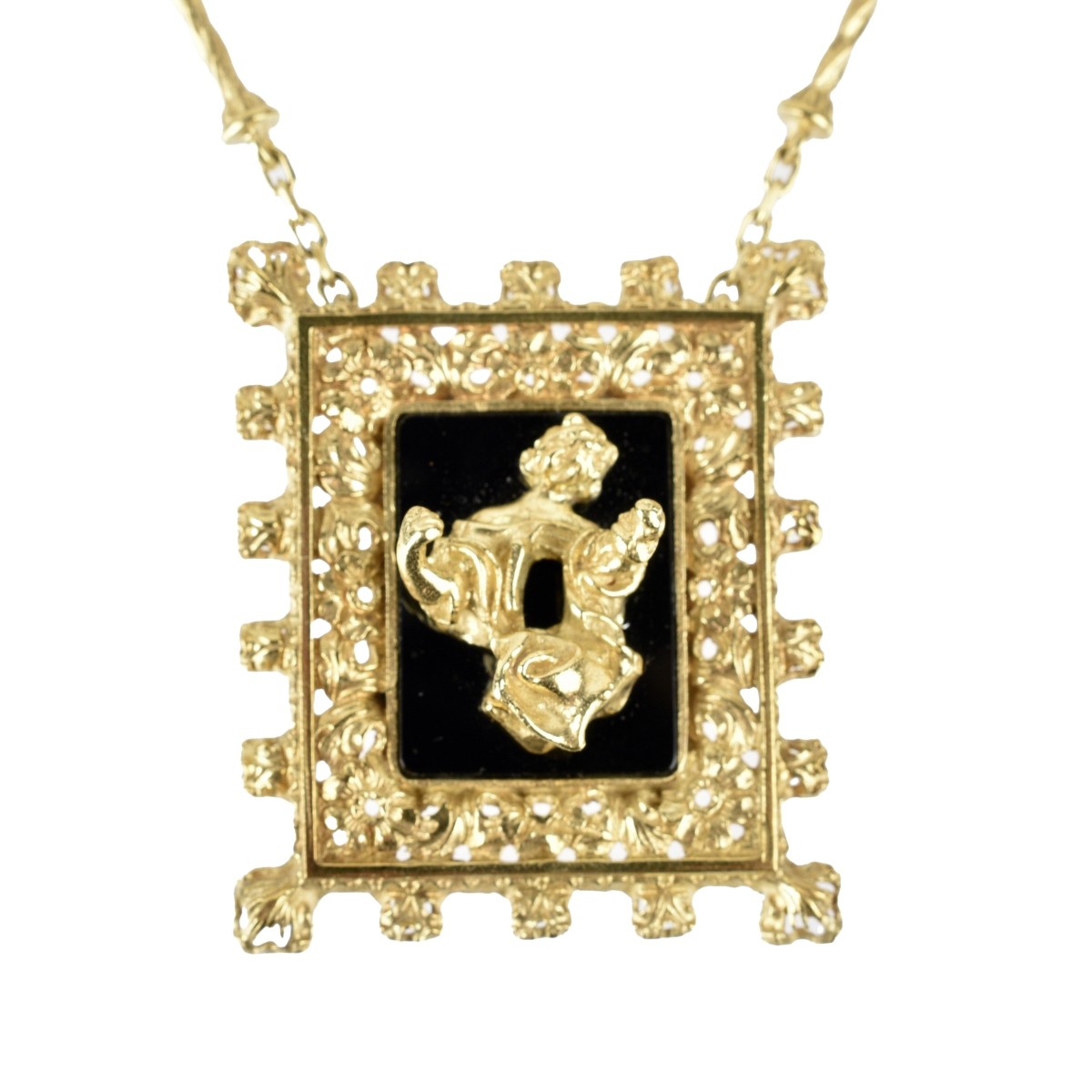 S. Dali Madonna de Port Lligat 18K Necklace