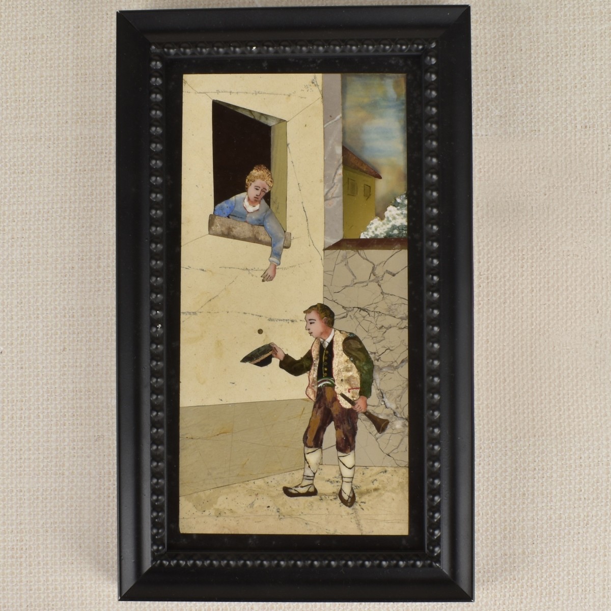 Italian Pietra Dura Plaque