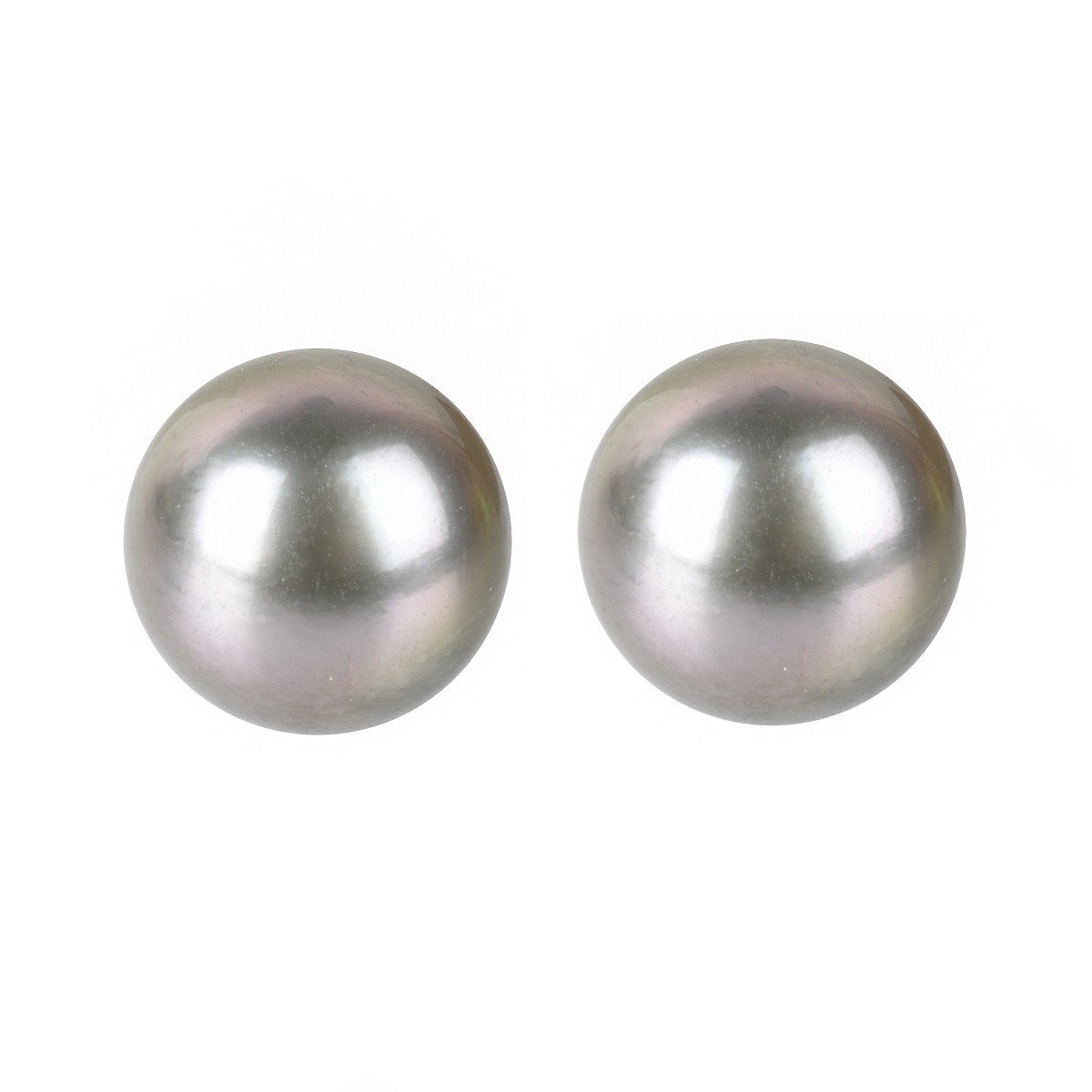 Tahitian Pearl and 18K Ear Studs