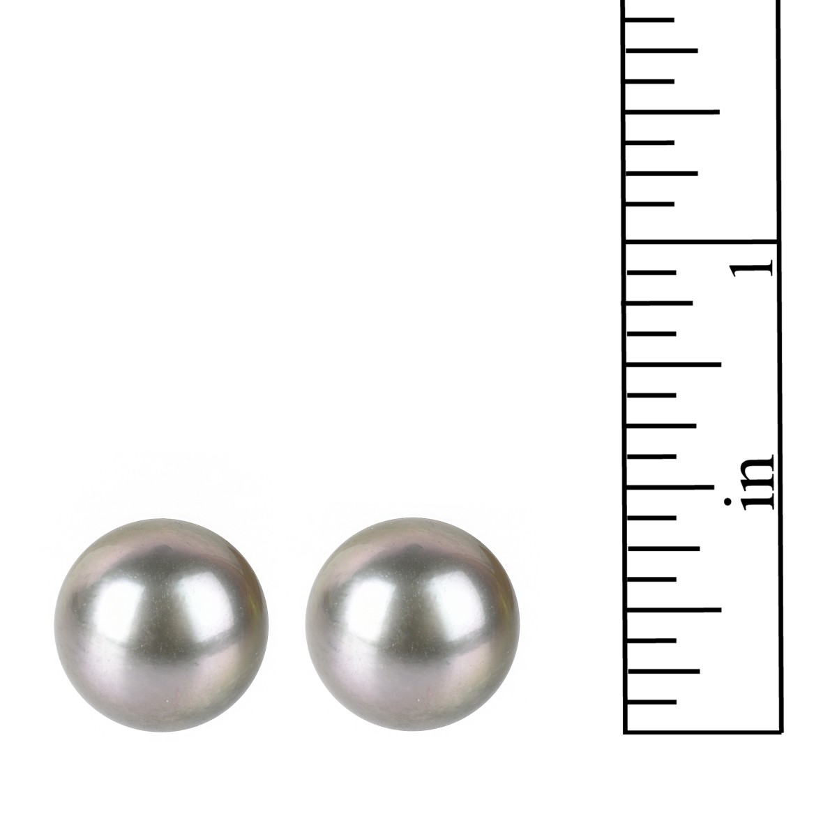 Tahitian Pearl and 18K Ear Studs