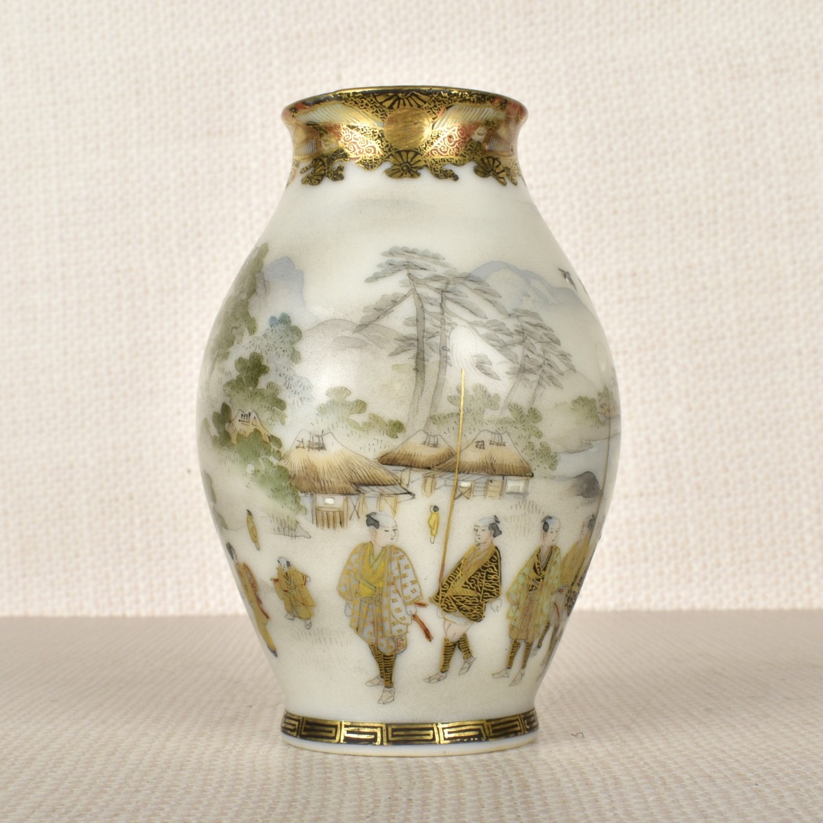 Japanese Kutani Plate and Vase