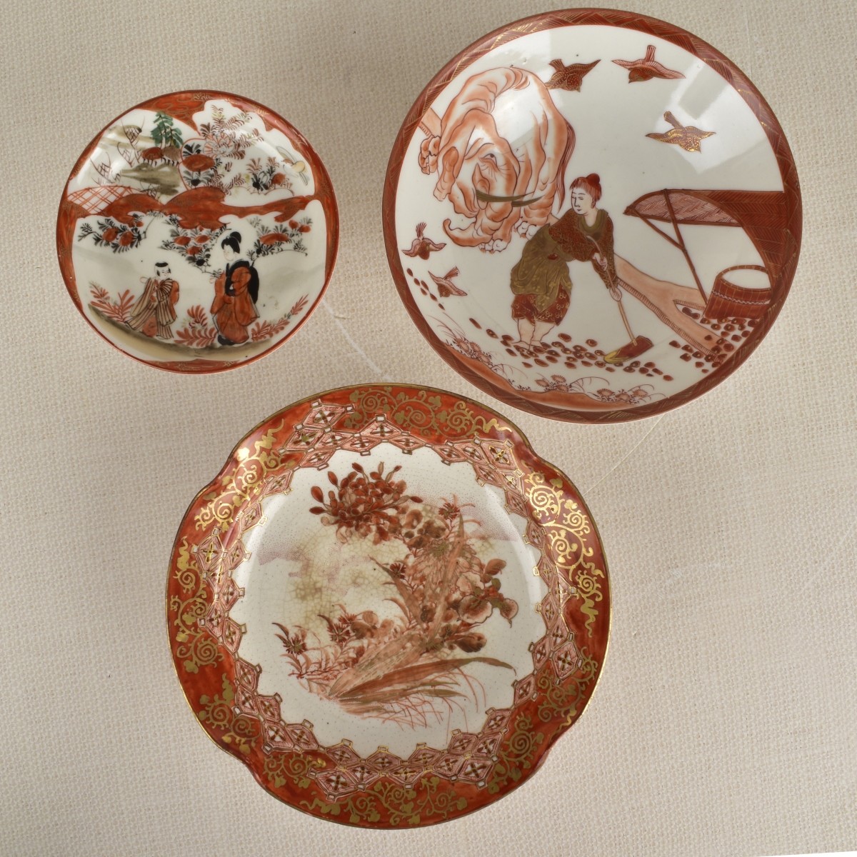 Japanese Kutani Ware Vessels