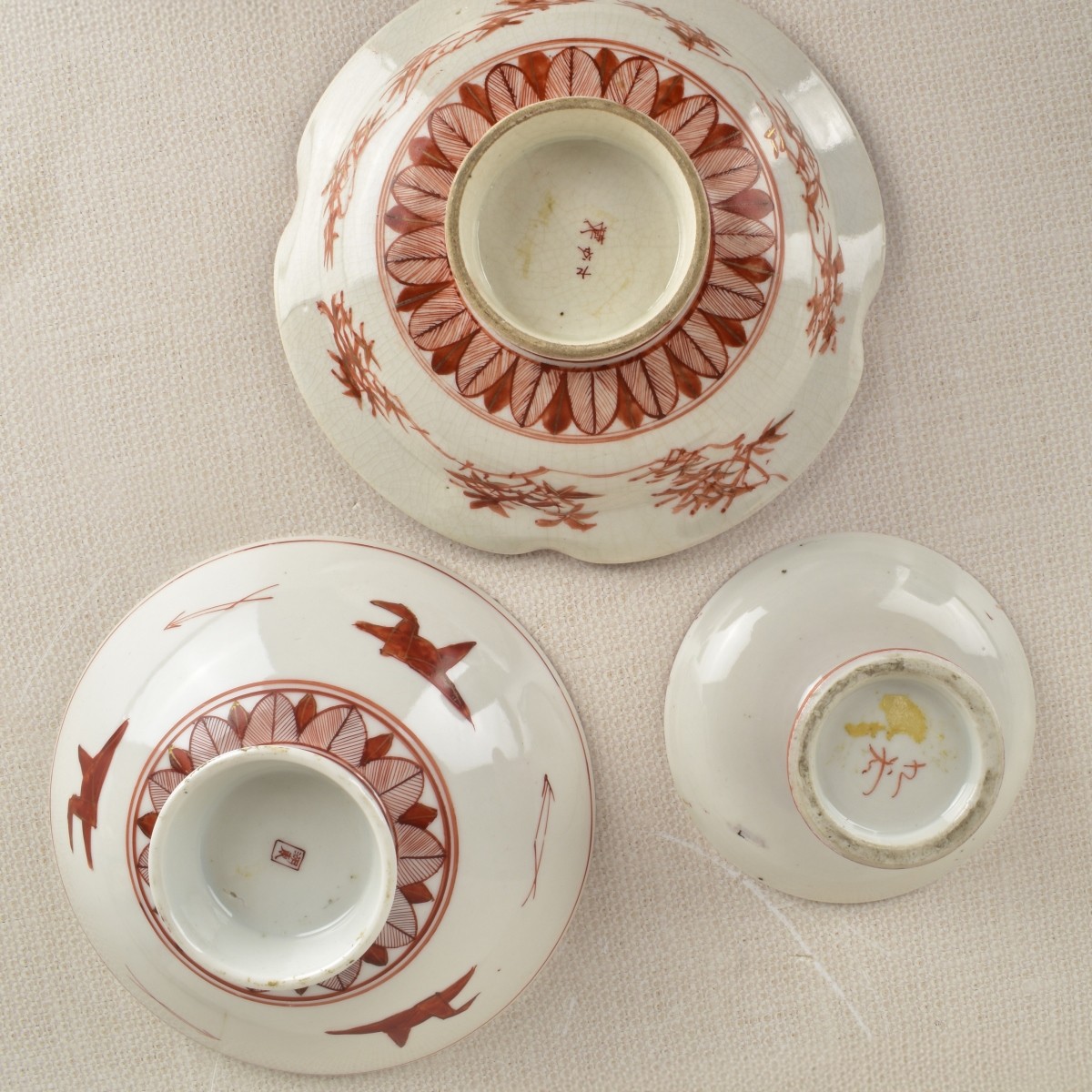 Japanese Kutani Ware Vessels