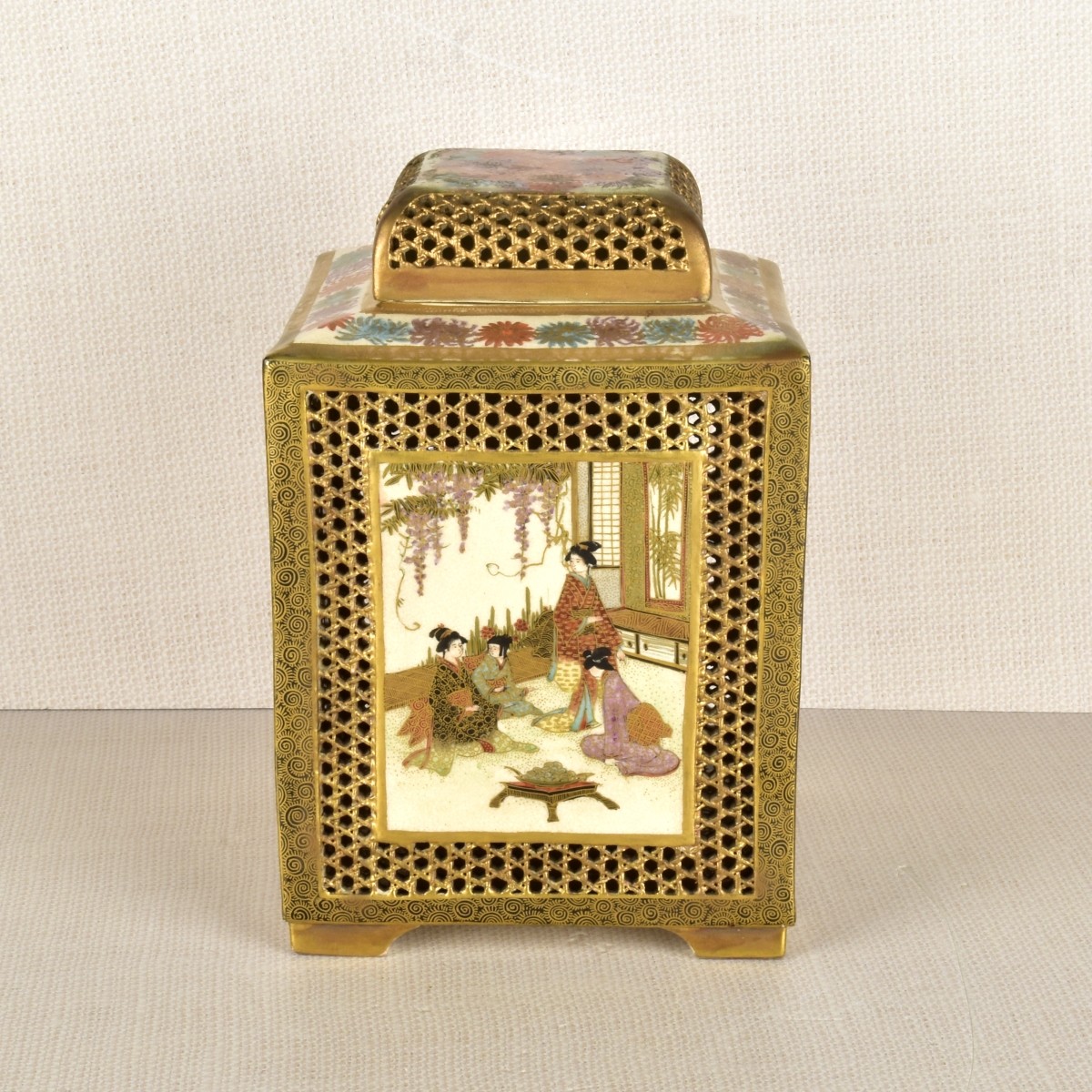 Large Japanese Satsuma Incense Burner