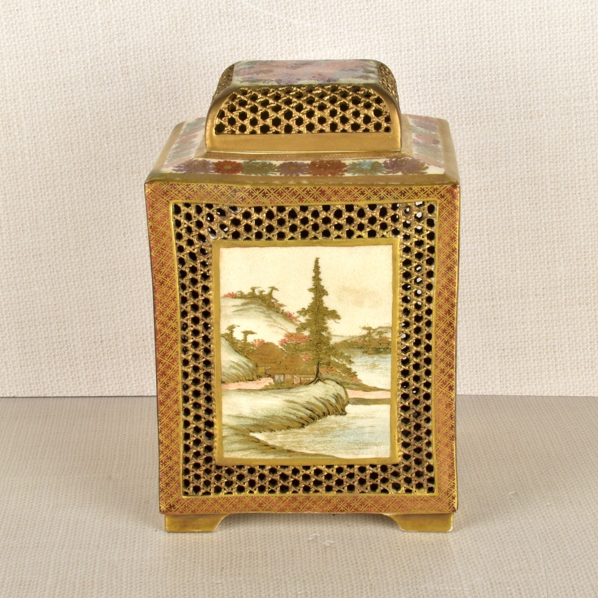 Large Japanese Satsuma Incense Burner