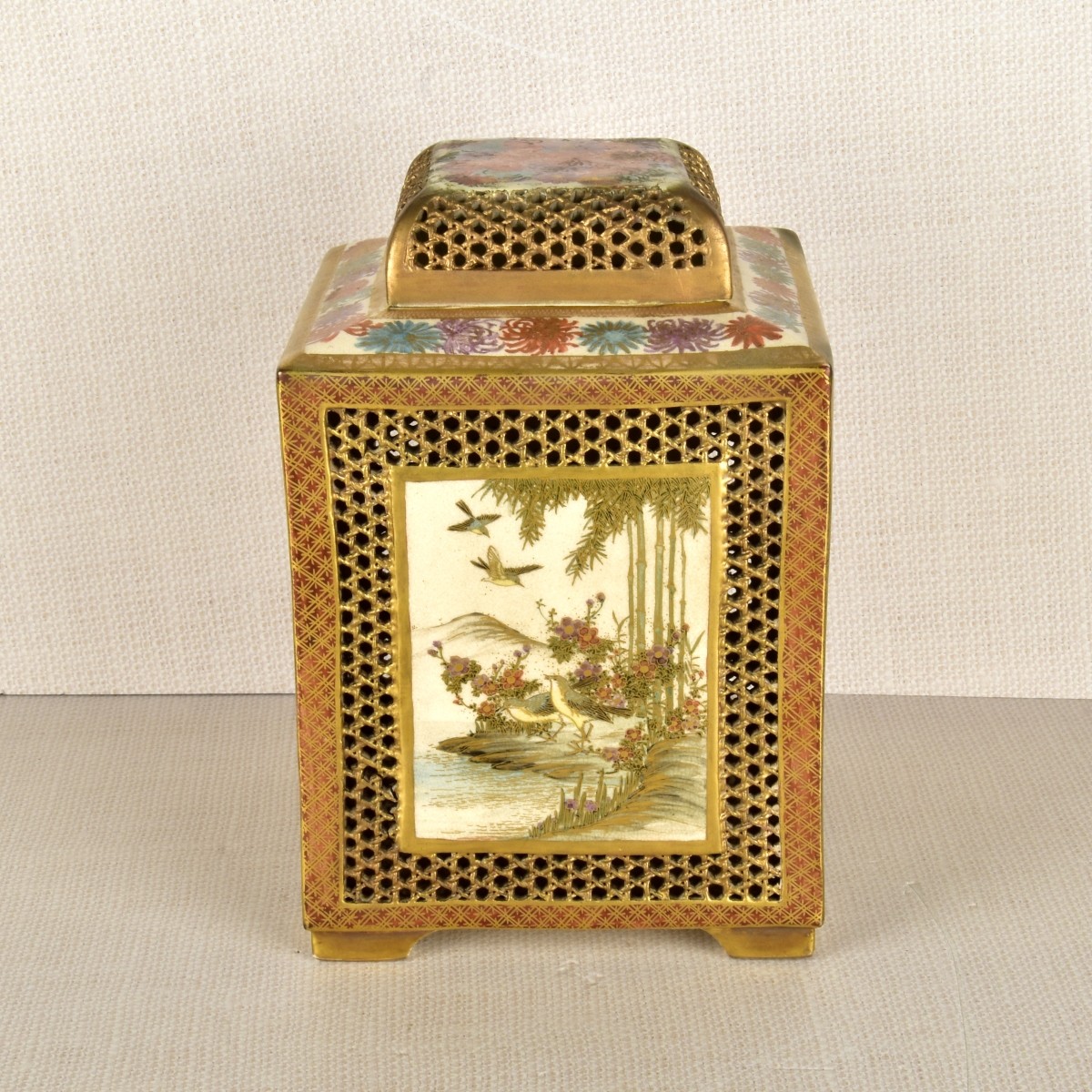 Large Japanese Satsuma Incense Burner