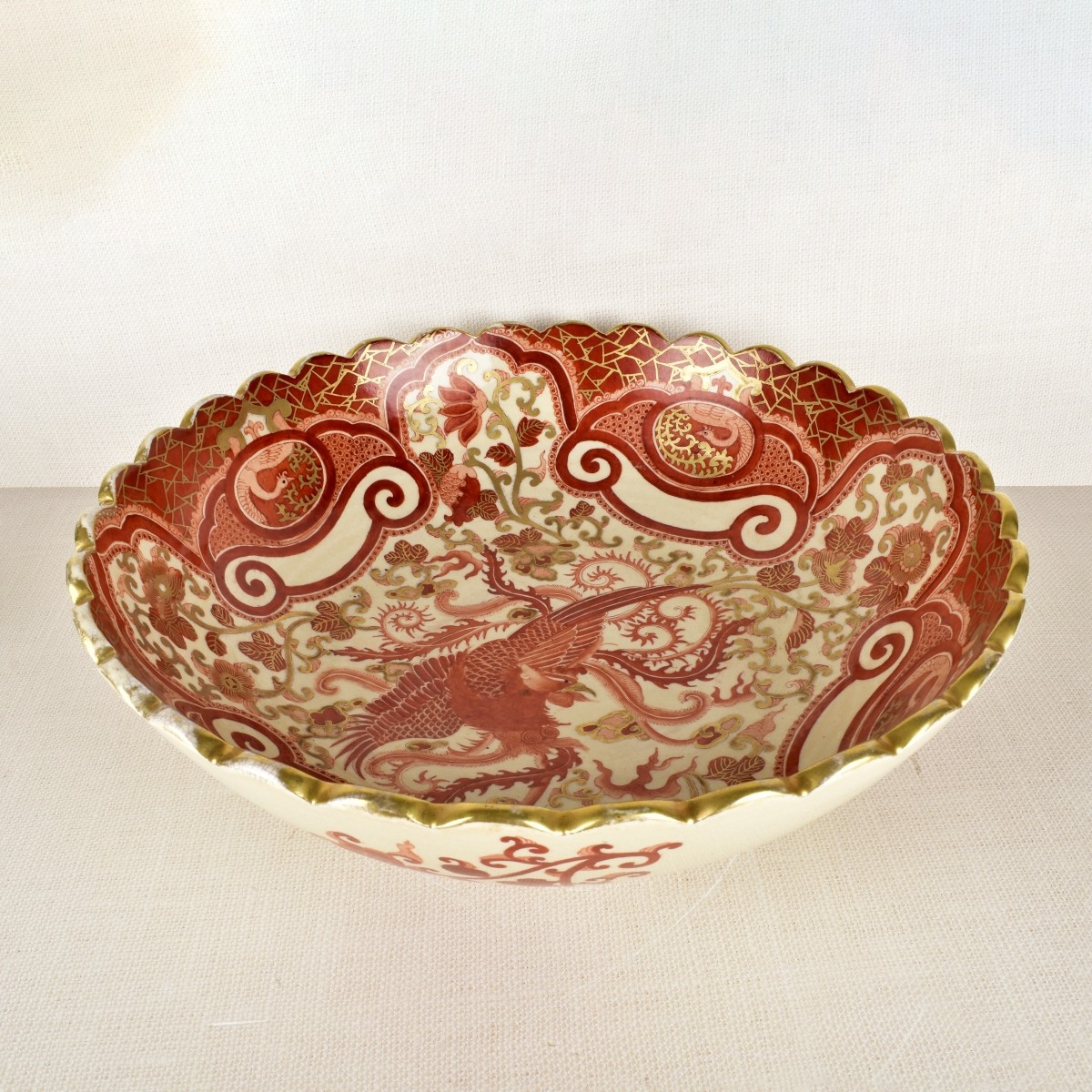 Large Japanese Kutani Bowl