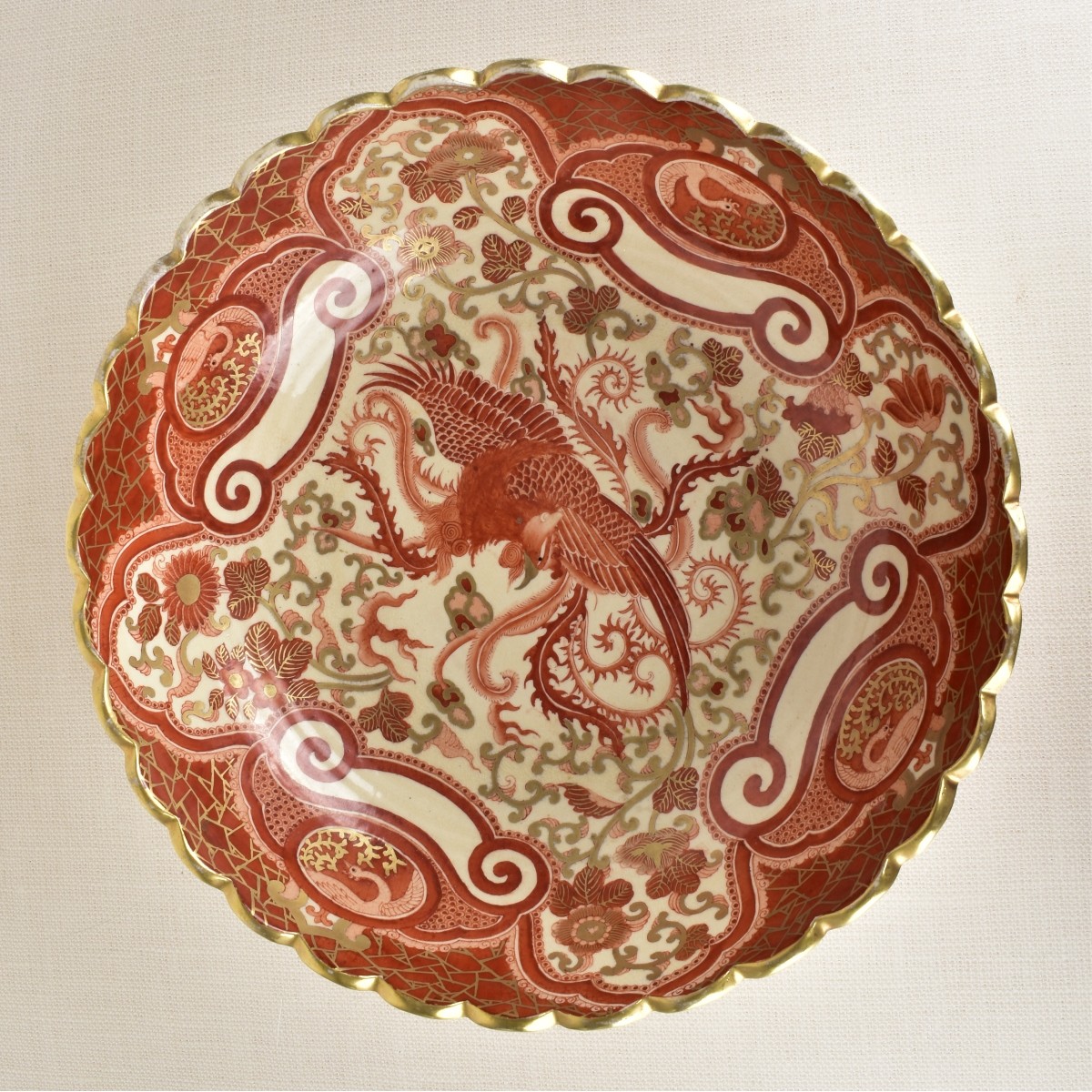 Large Japanese Kutani Bowl