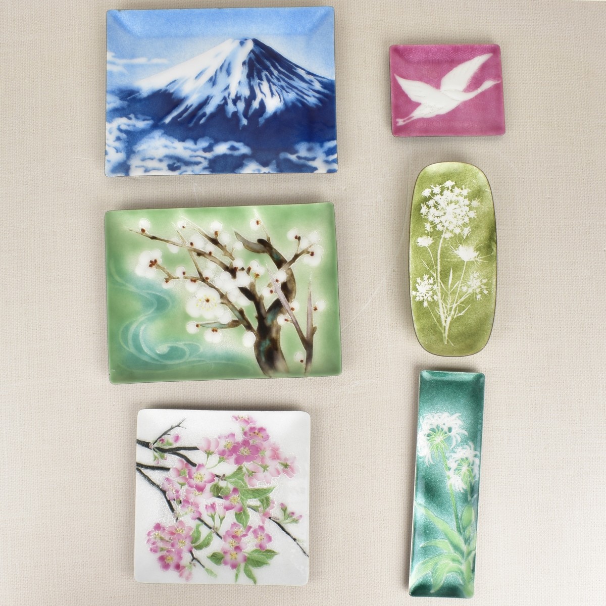 Japanese Cloisonne Trays