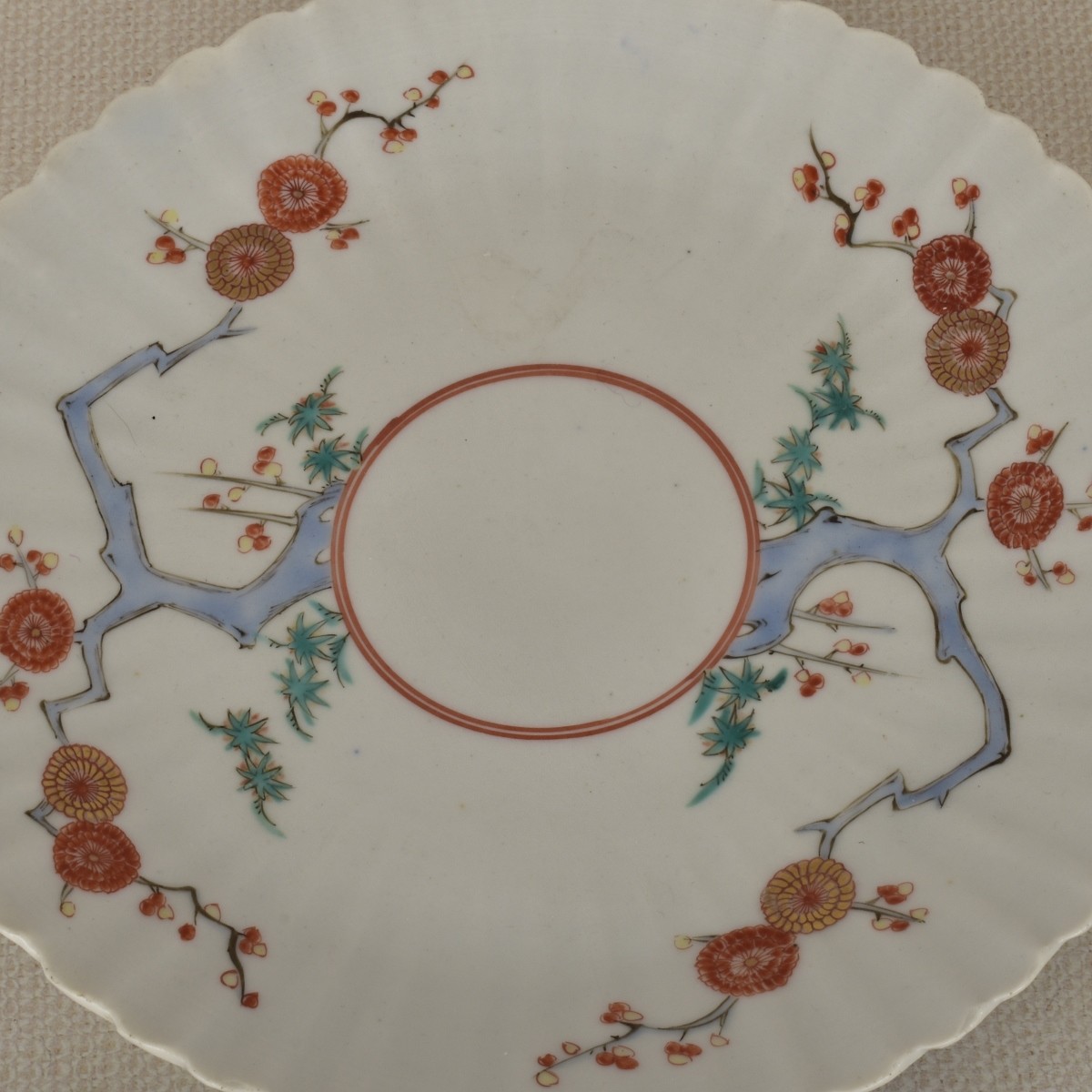 Five (5) Japanese Studio Porcelain Plates