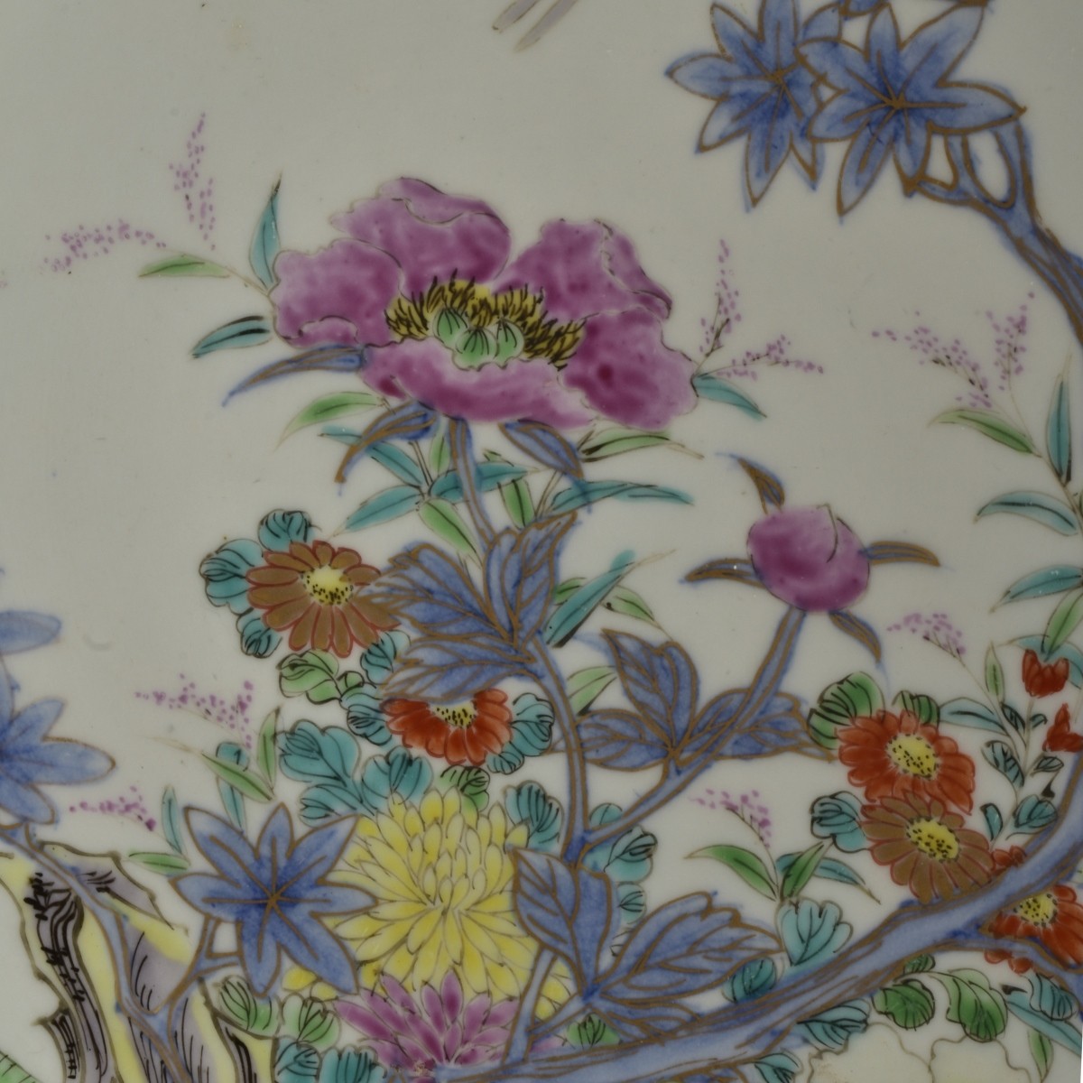 Five (5) Japanese Studio Porcelain Plates