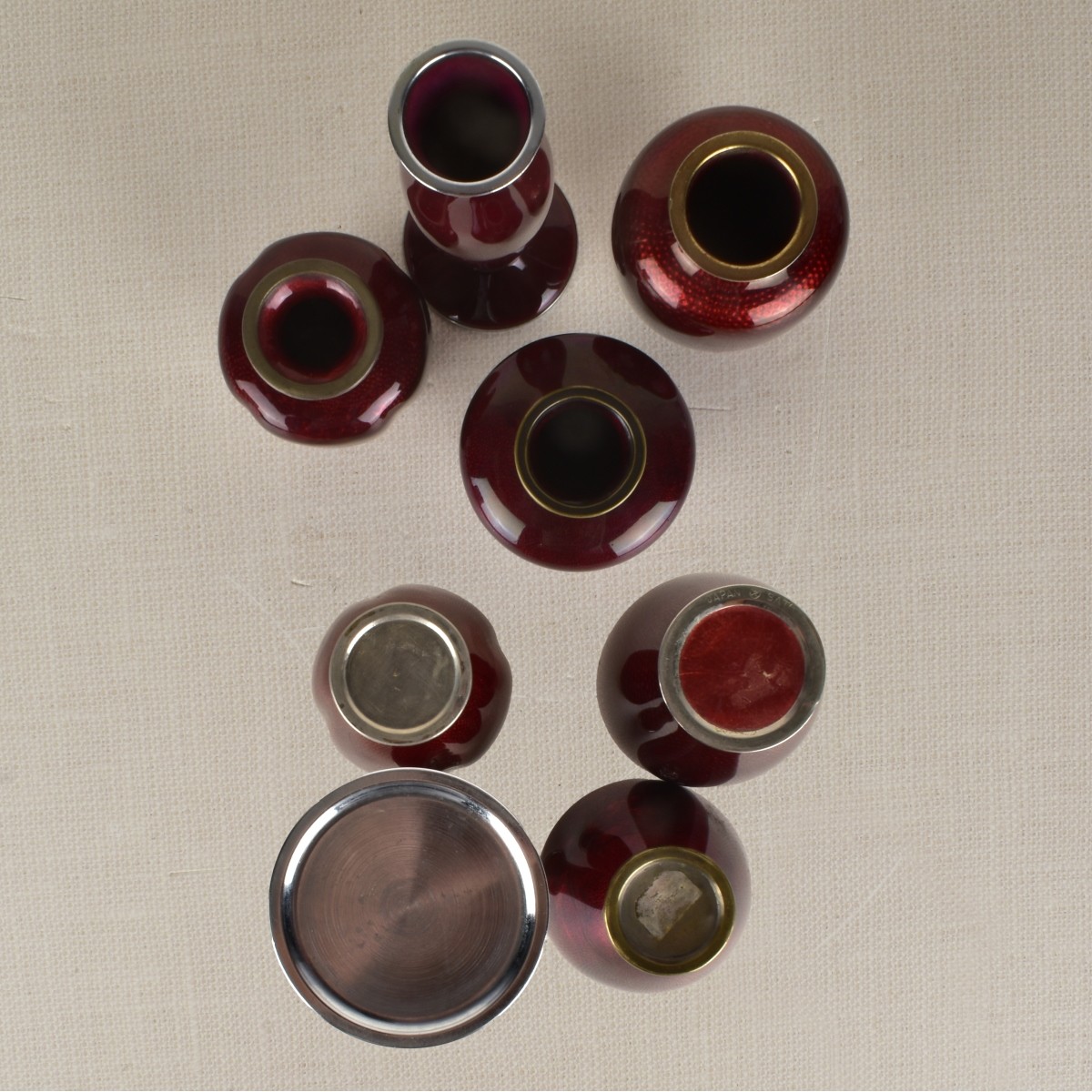 Four (4) Japanese Akasuke Vases