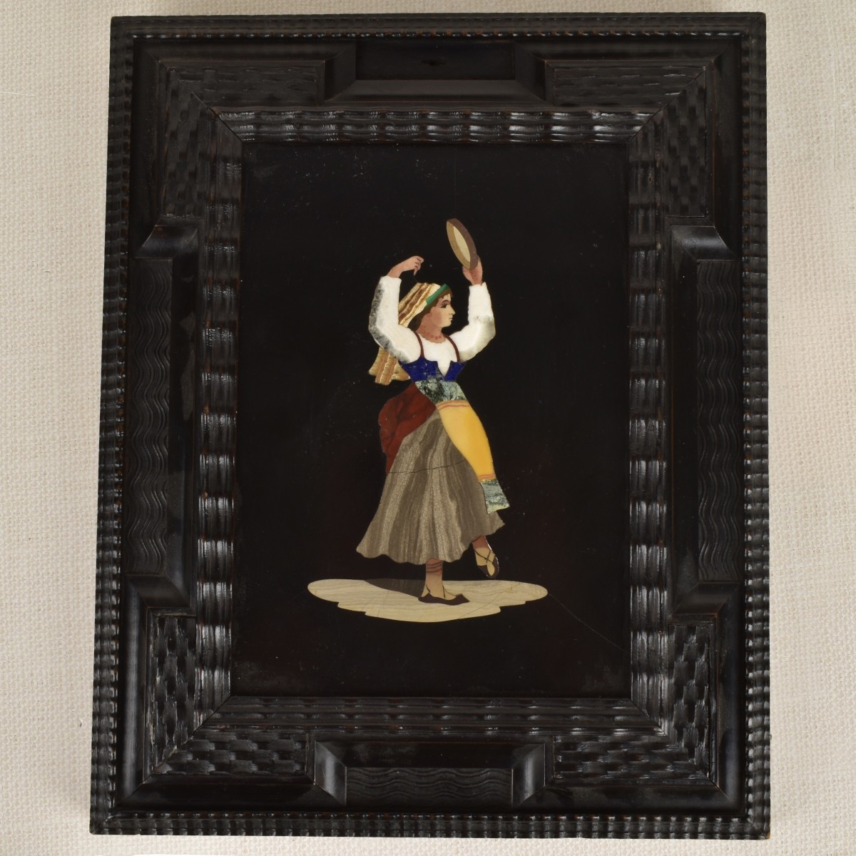 Italian Pietra Dura Plaque
