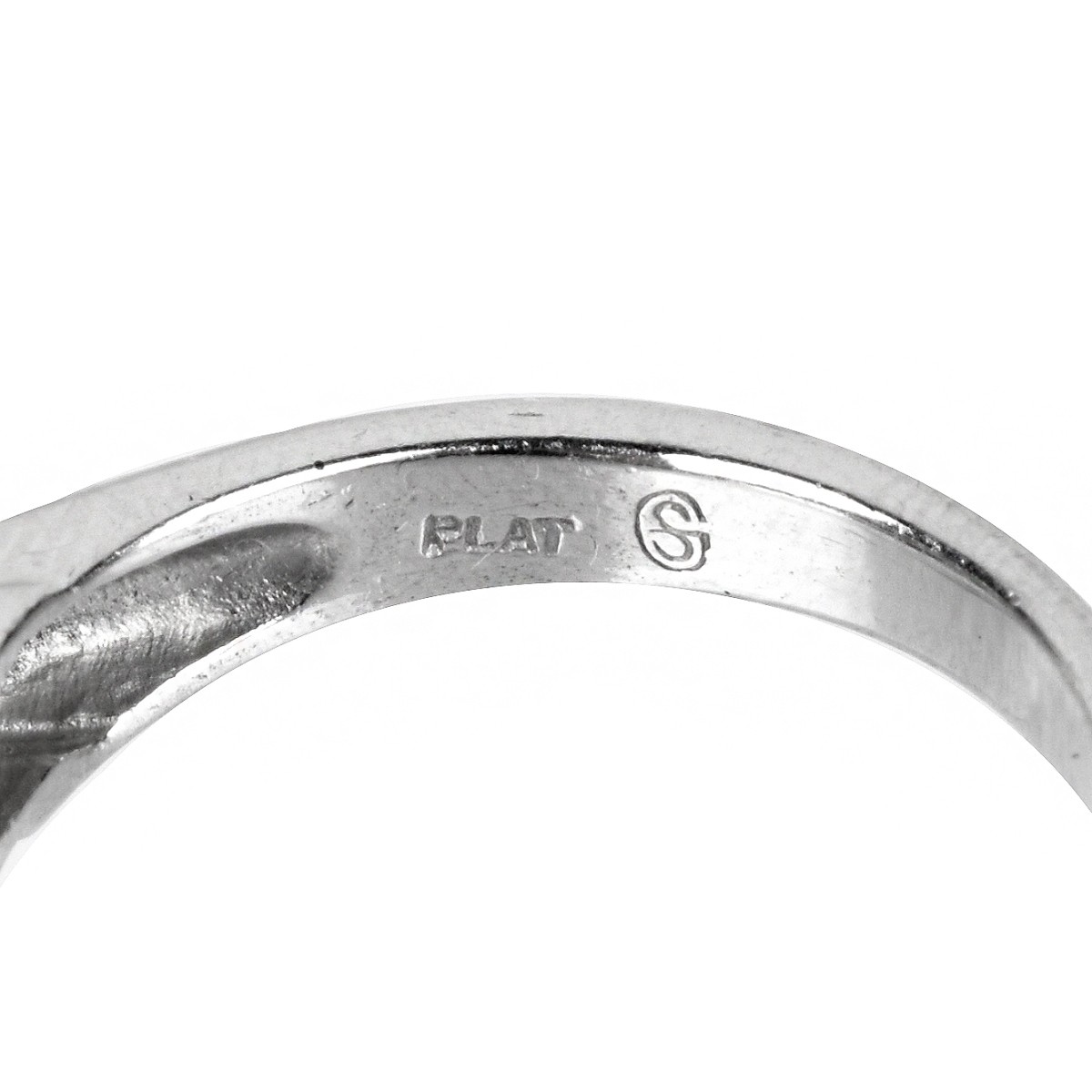 GIA Diamond and Platinum Ring Set