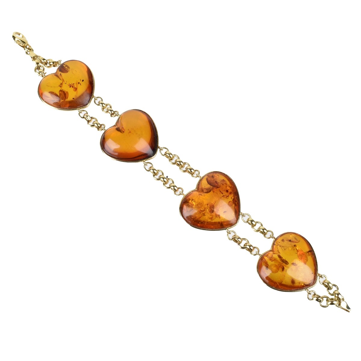 18K and Amber Bracelet