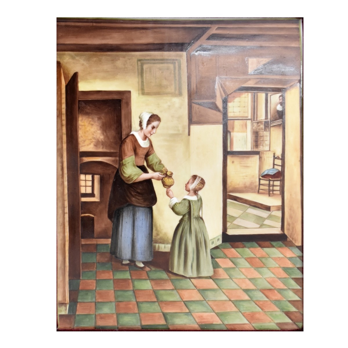 KPM Painted Plaque