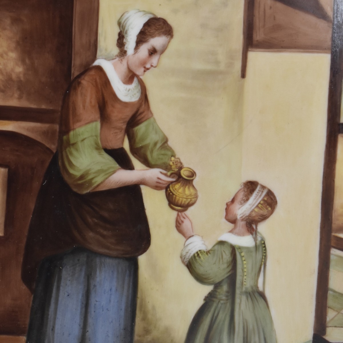 KPM Painted Plaque