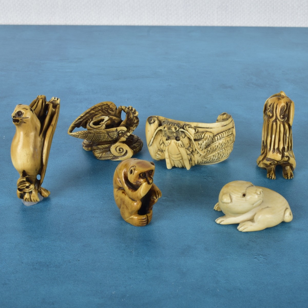 Japanese Polychromed Carved Netsukes