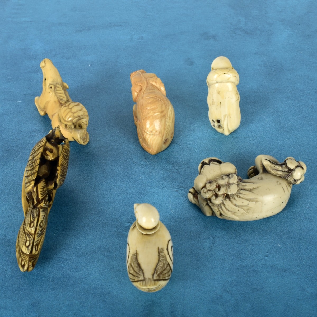 Japanese Polychromed Carved Netsukes
