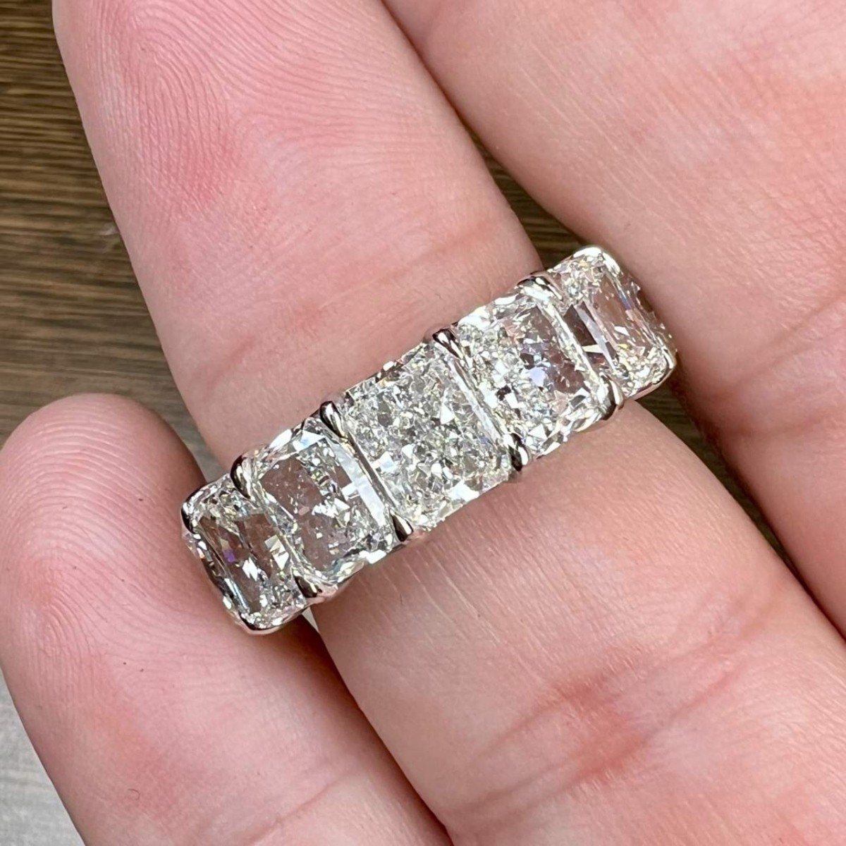 GIA Diamond and Platinum Band
