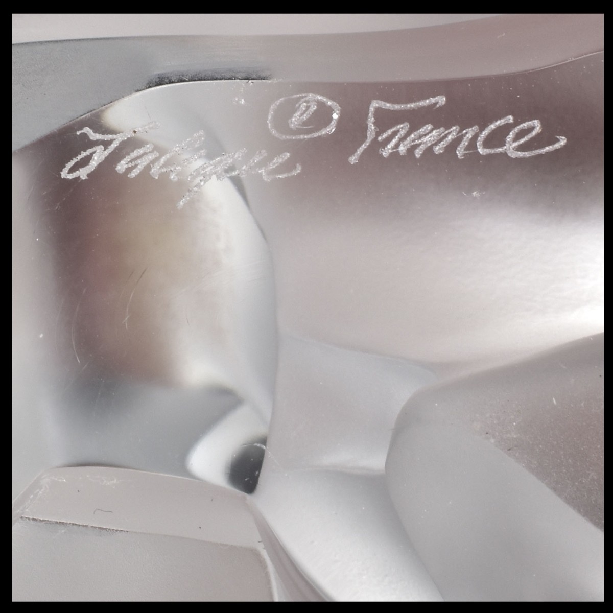 Lalique France Frosted Nude Man & Woman