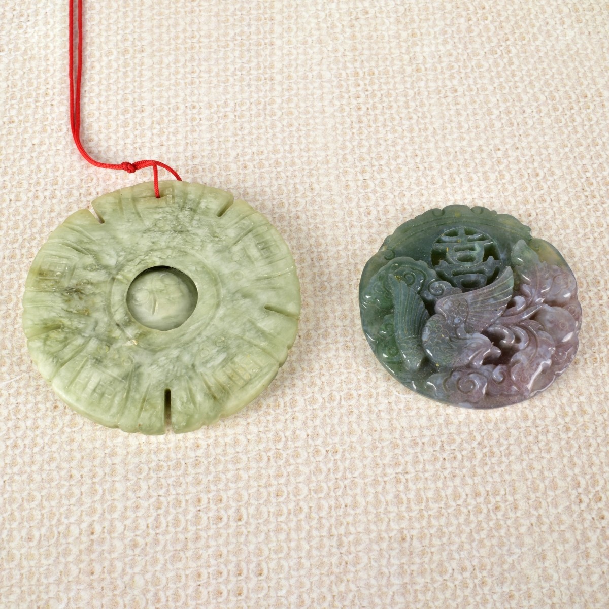 Collection of Jade and Serpentine Pieces
