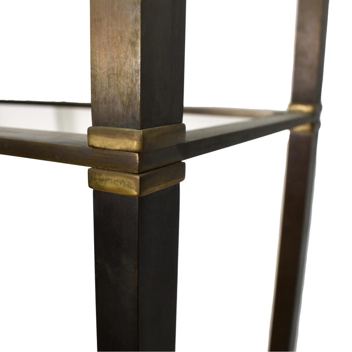 Pr Mid C Modern Designer Brass Etageres