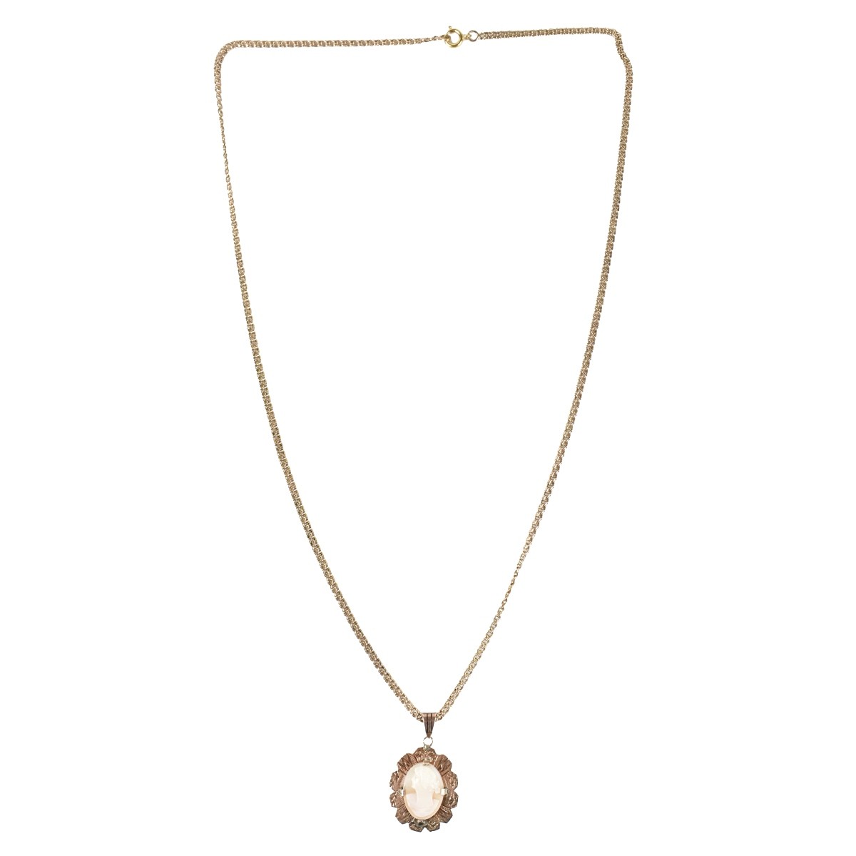 14K Cameo Necklace