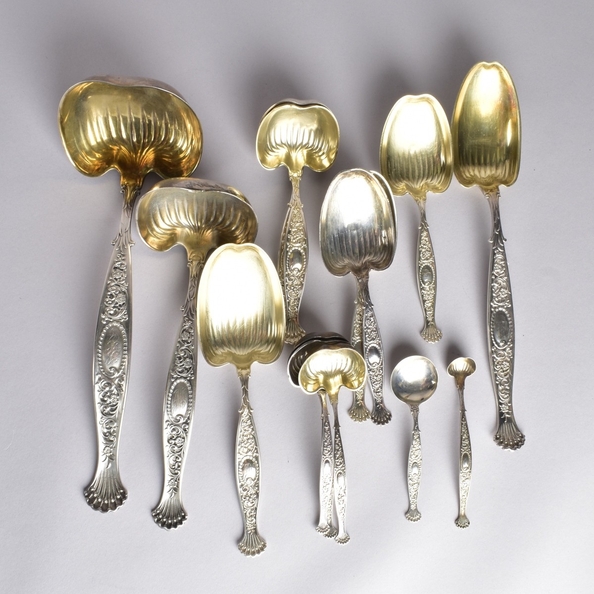 Art Nouveau Whiting "Hyperion" Sterling Flatware