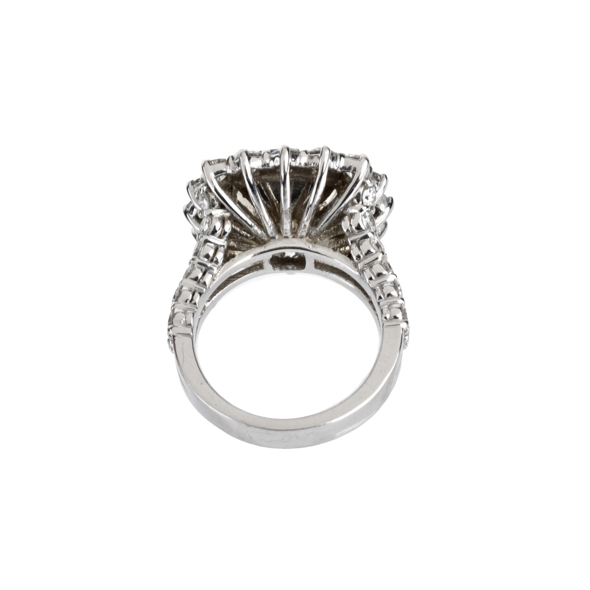 GIA Sapphire, Diamond and 18K Ring