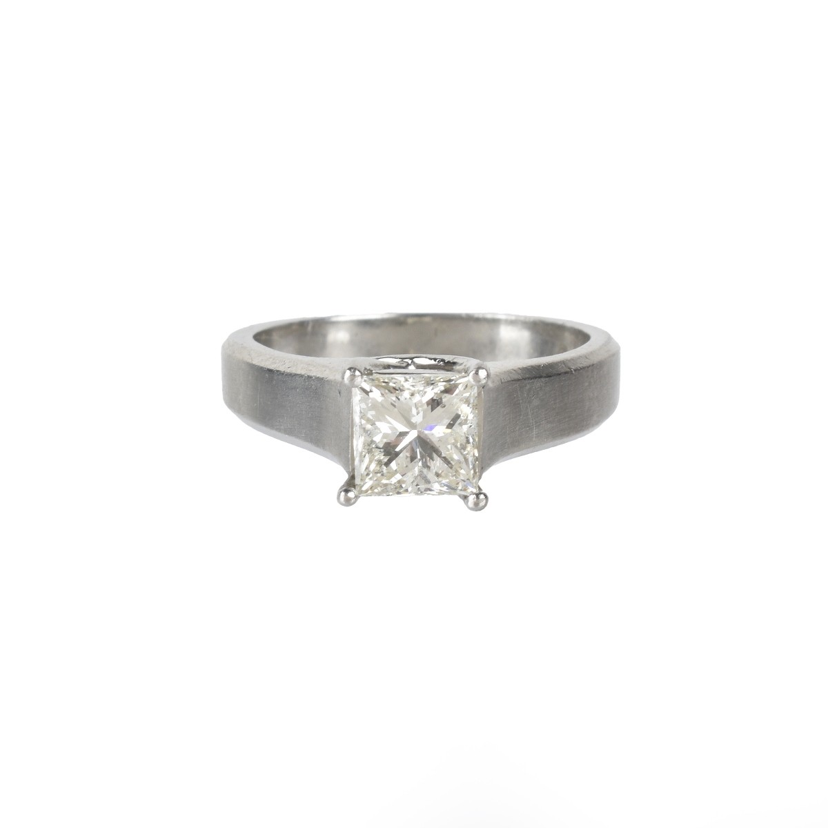 Diamond and Platinum Ring