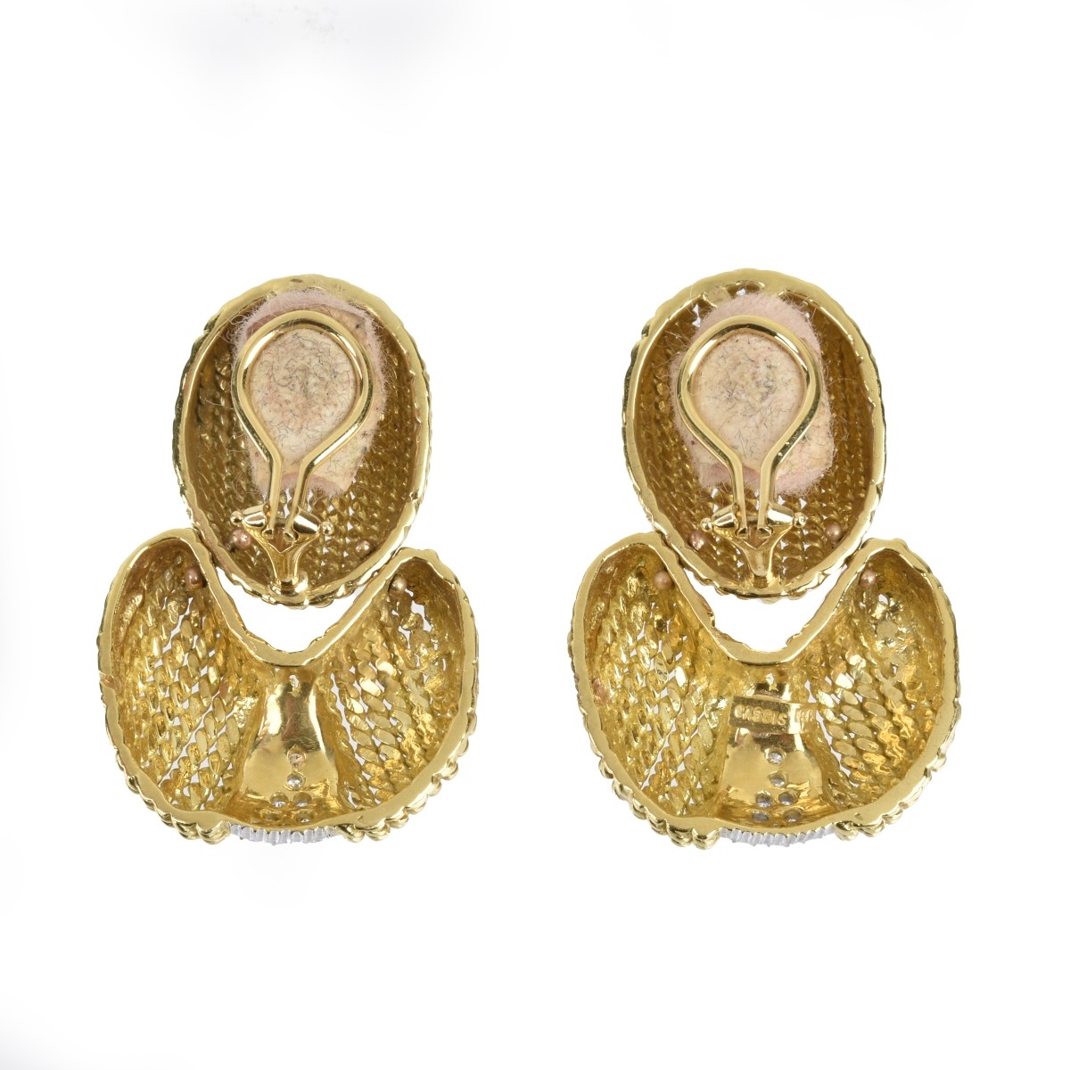 Diamond and 18K Earrings
