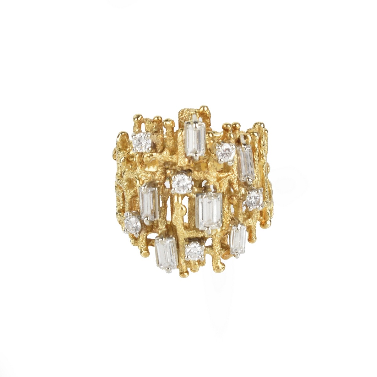 Diamond and 18K Ring
