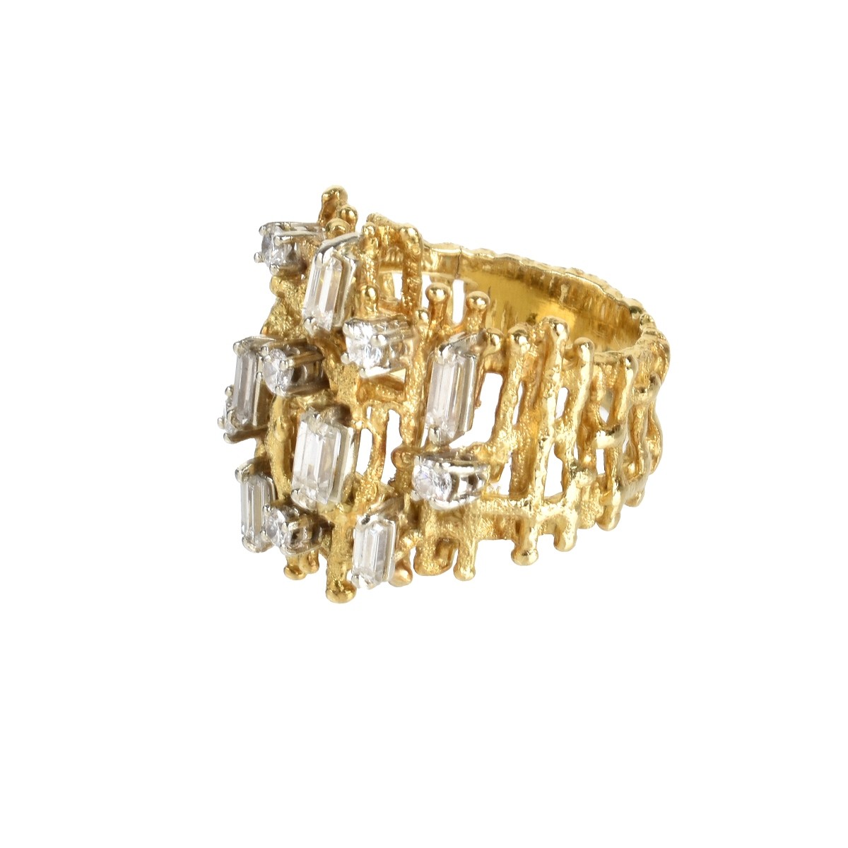 Diamond and 18K Ring