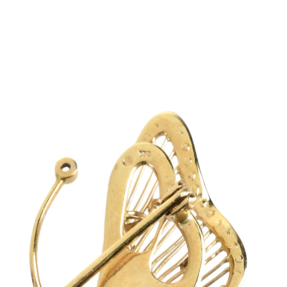 Diamond and 18K Brooch