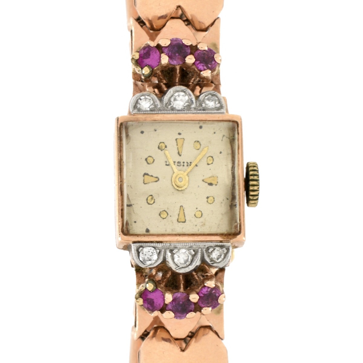 Fine 14K Ladies Rose Gold Wrist Watch