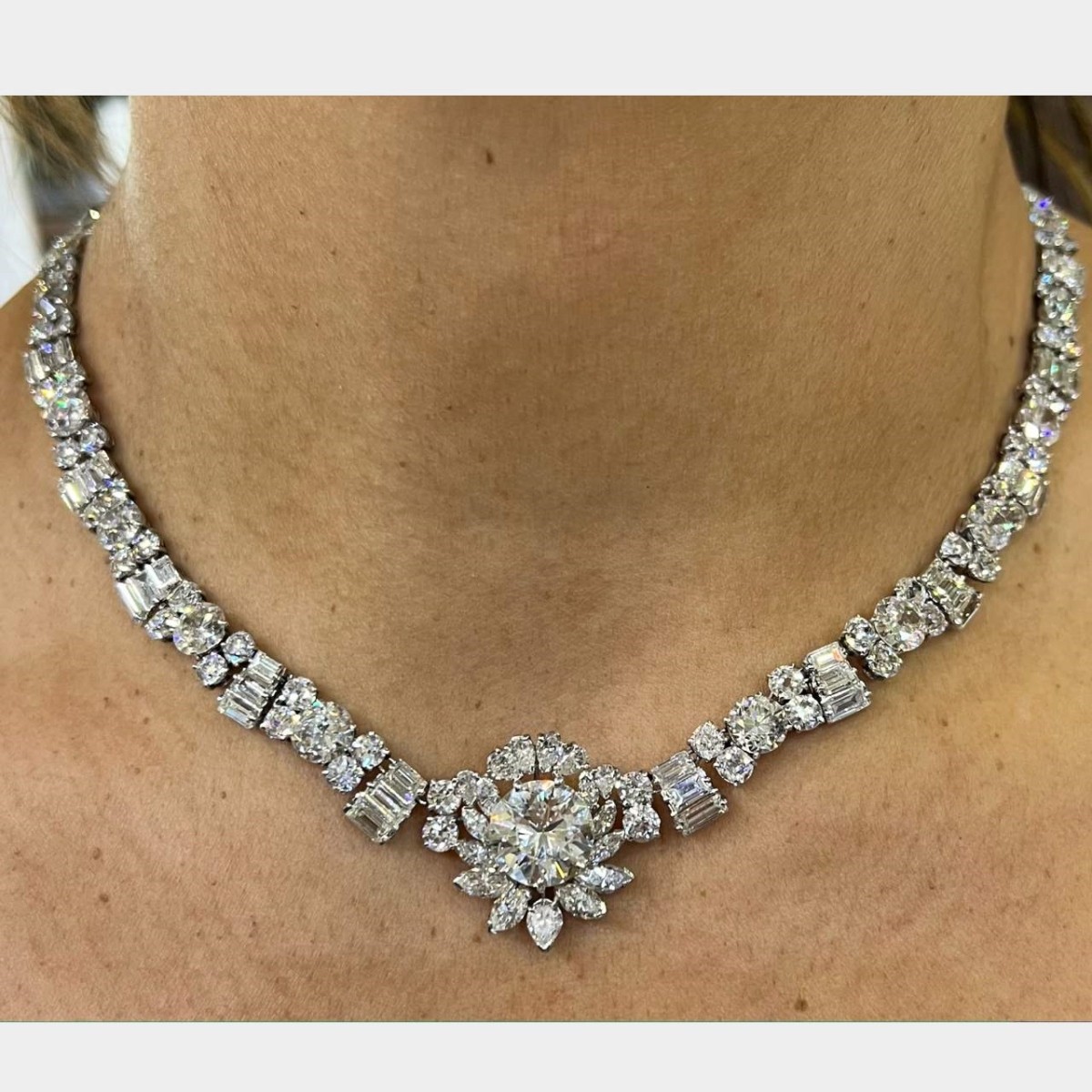 Diamond and Platinum Necklace