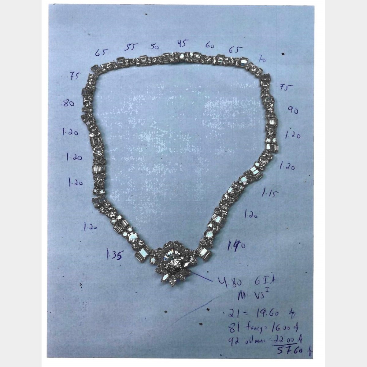 Diamond and Platinum Necklace