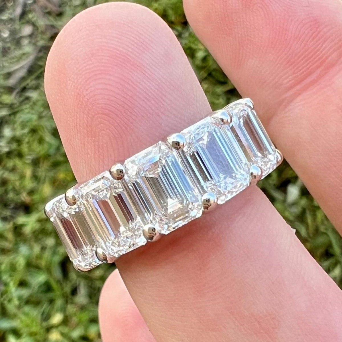 GIA Diamond and Platinum Ring
