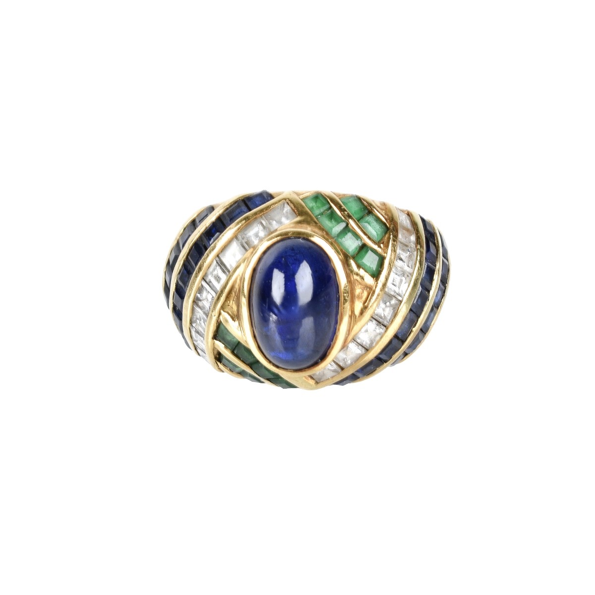 Gemstone and 18K Ring
