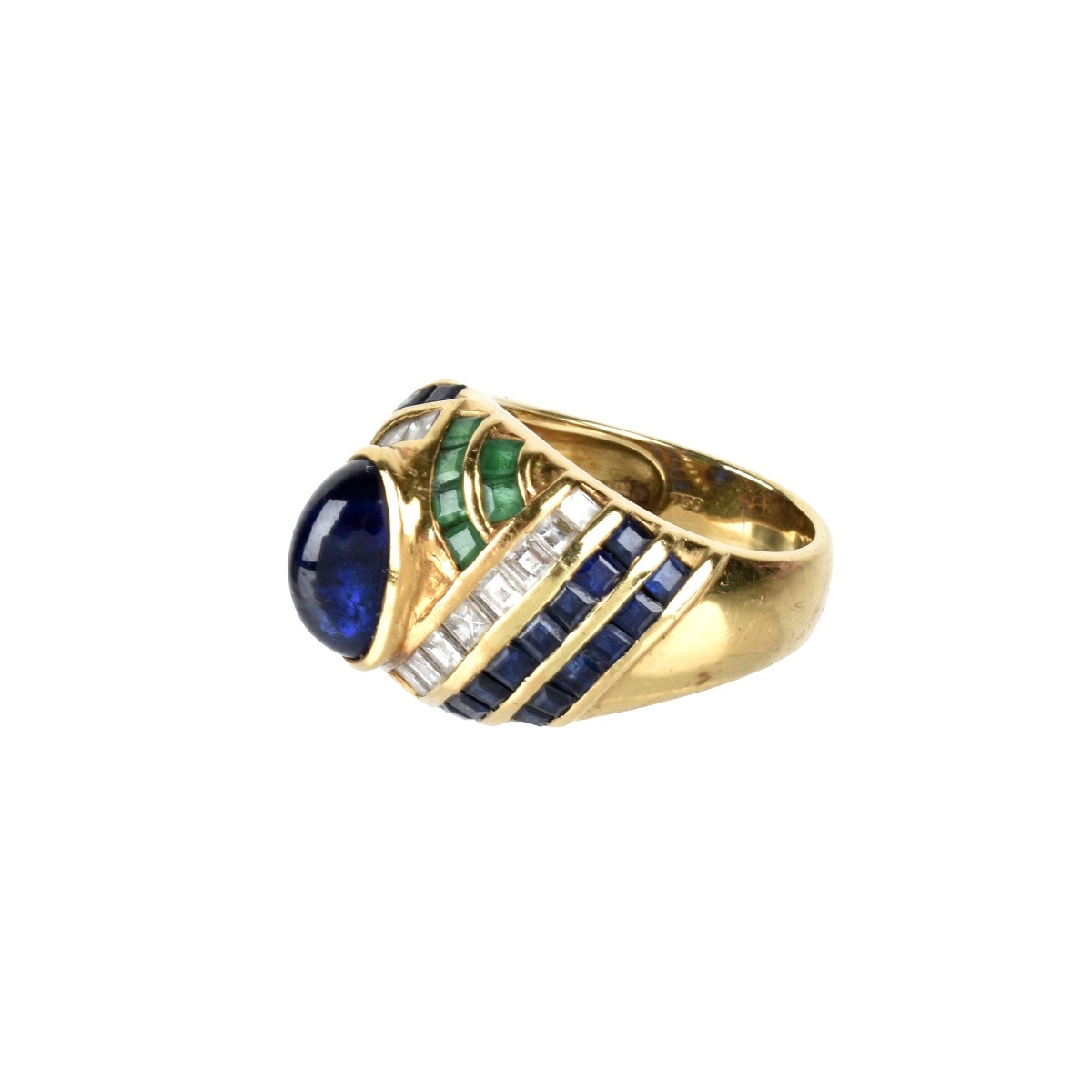 Gemstone and 18K Ring