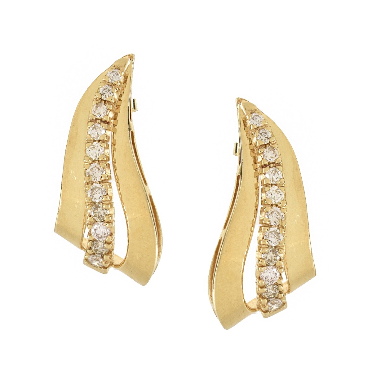 Diamond and 14K Earrings