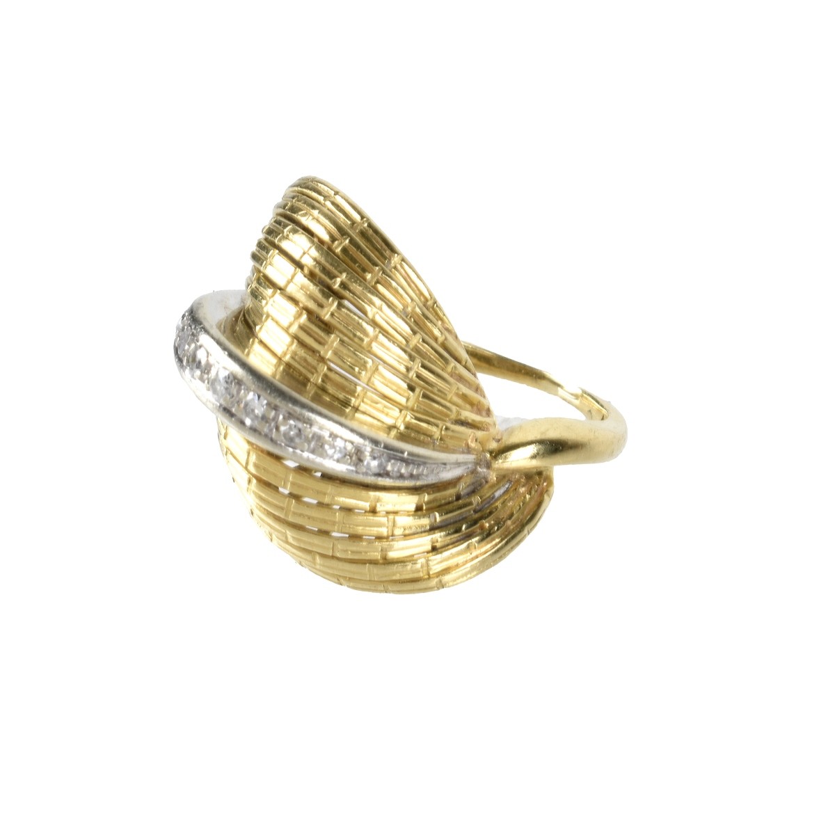Diamond and 18K Ring