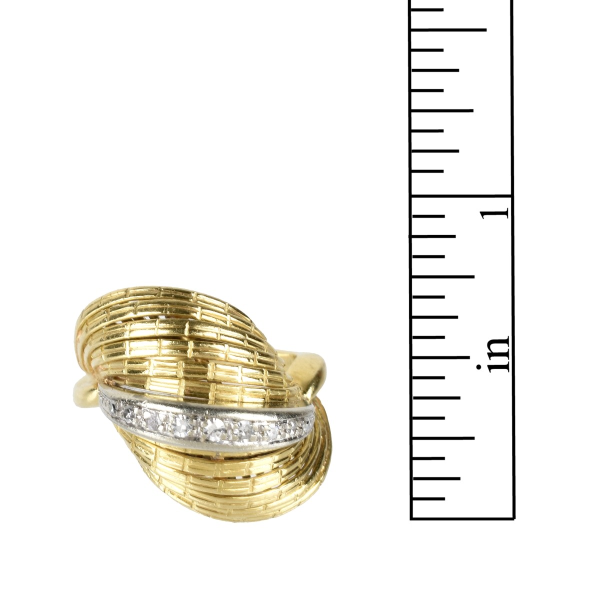 Diamond and 18K Ring