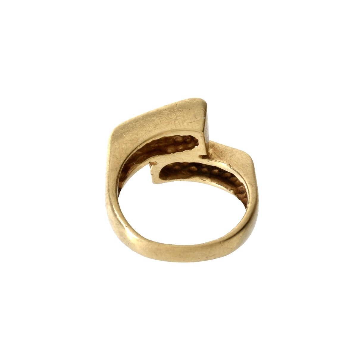 Diamond, Sapphire and 14K Ring
