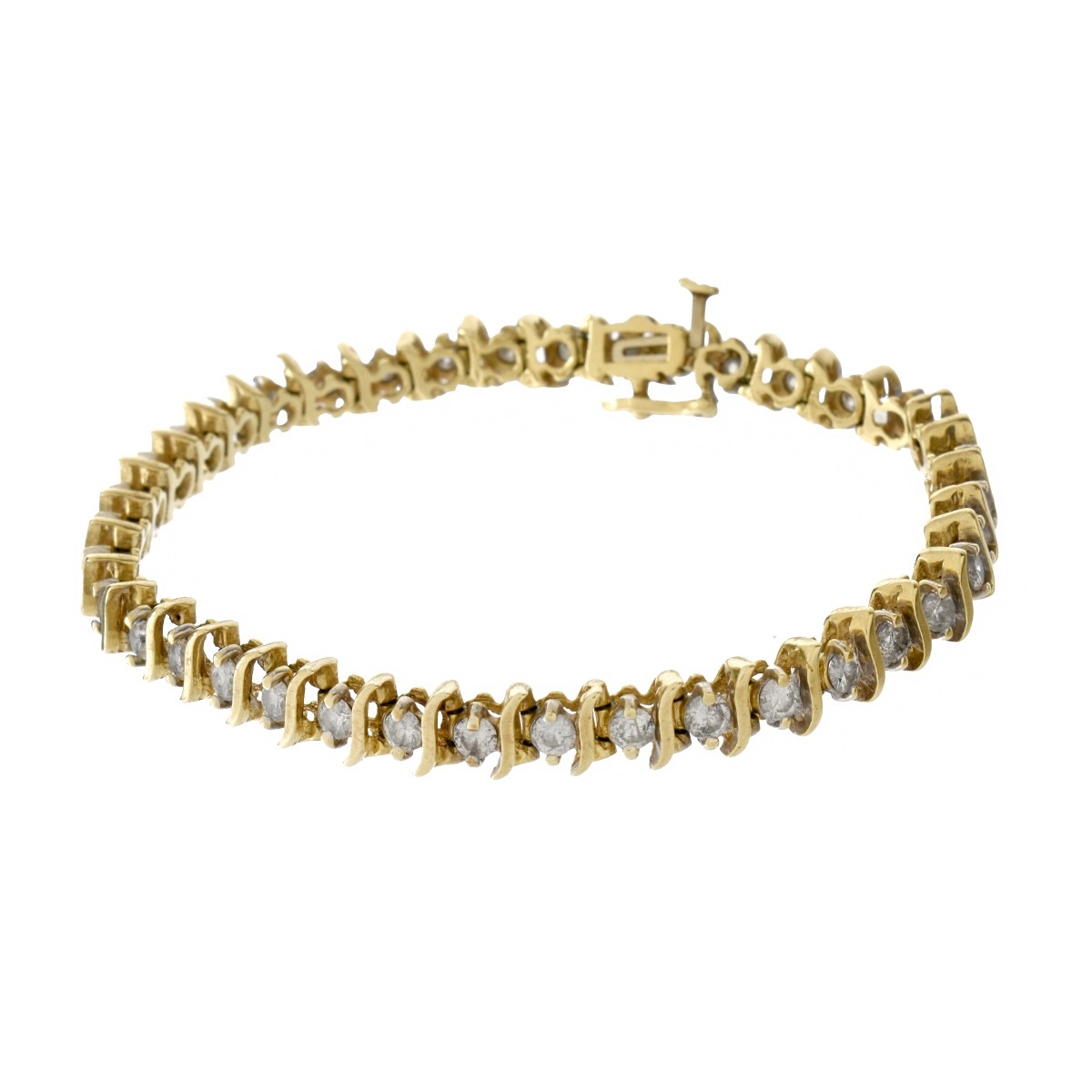 Diamond and 14K Bracelet